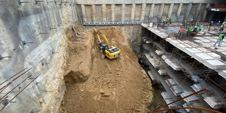 Conception géotechnique des excavations profondes à Nanterre